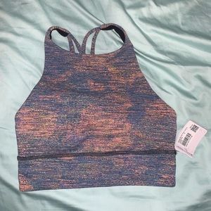 Lululemon High Neck Long Line Energy Bra